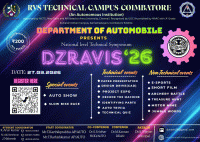 Dravis'26 National Level Technical Symposium Poster